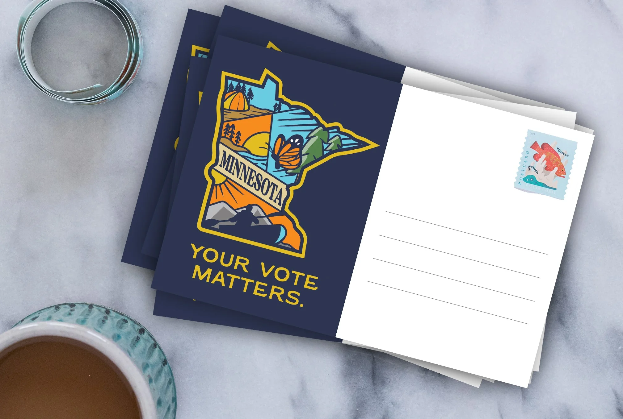 Minnesota Voter Postcards - Blank 4x6 Voter Postcards - Image 3