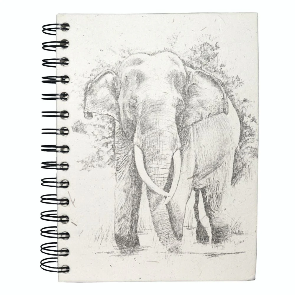 Mr. Ellie Pooh Large Notebook Journal Elephant Sketch - Image 2