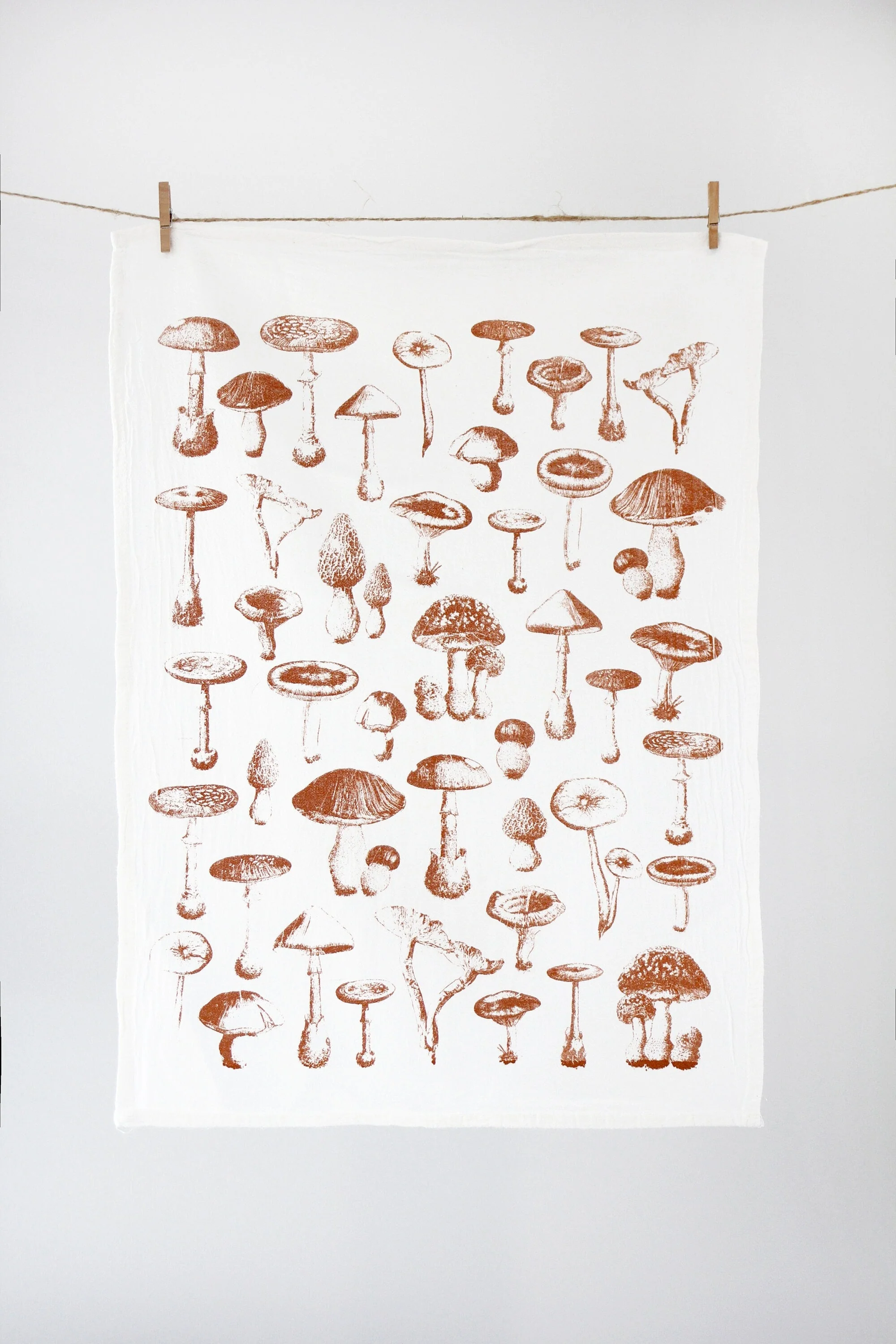 Mushroom Pattern Tea Towel - Image 10