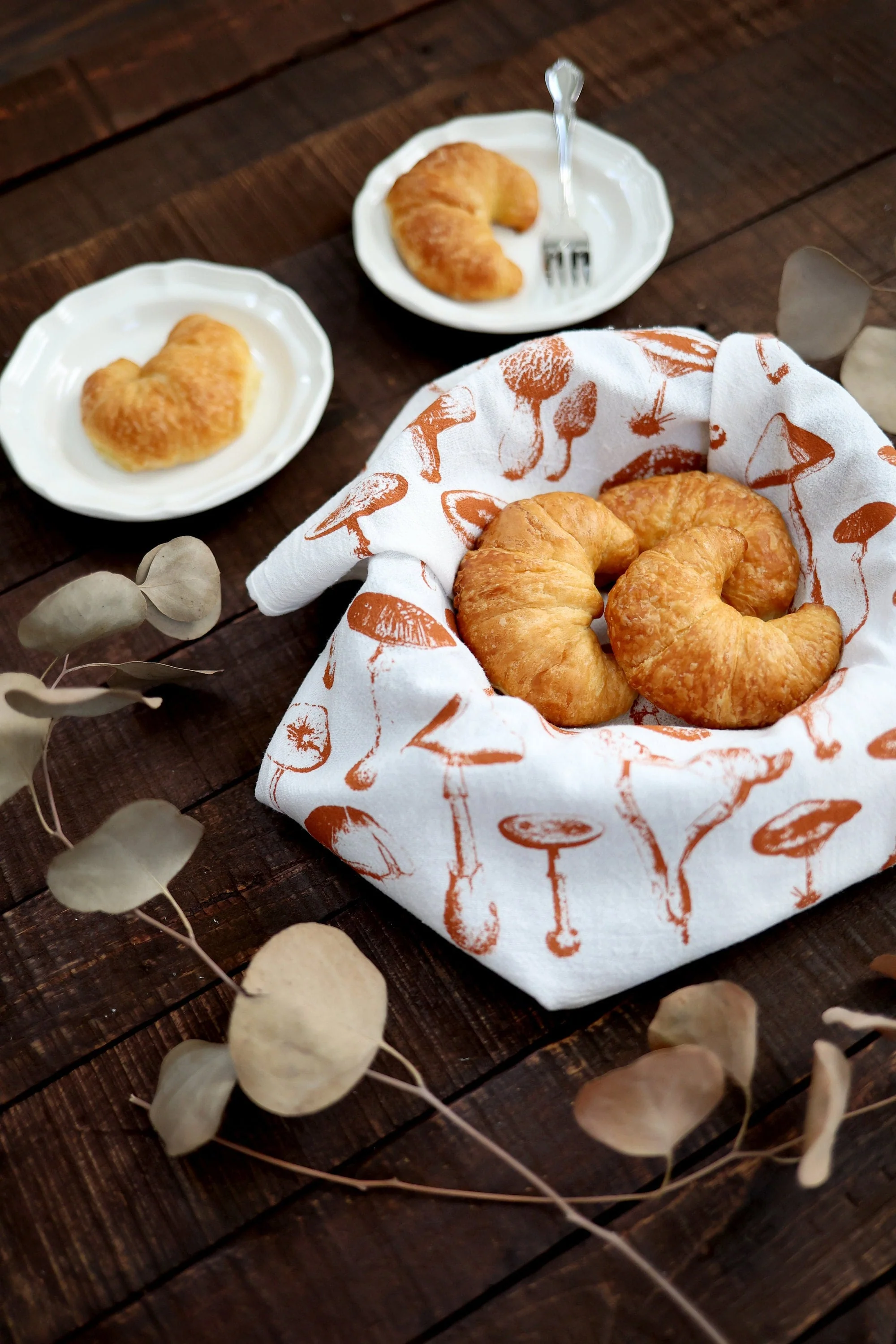 Mushroom Pattern Tea Towel - Image 5