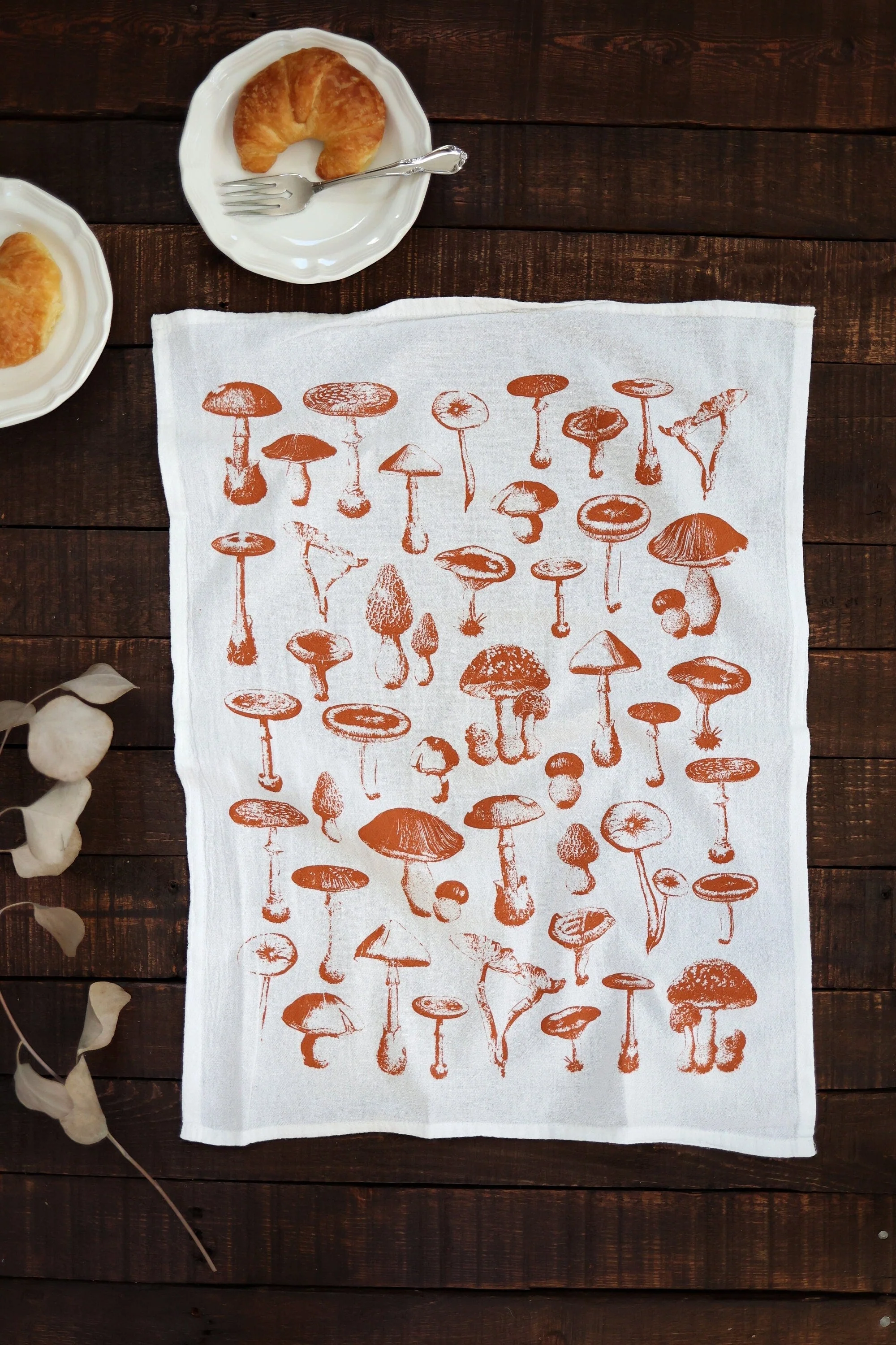 Mushroom Pattern Tea Towel - Image 6