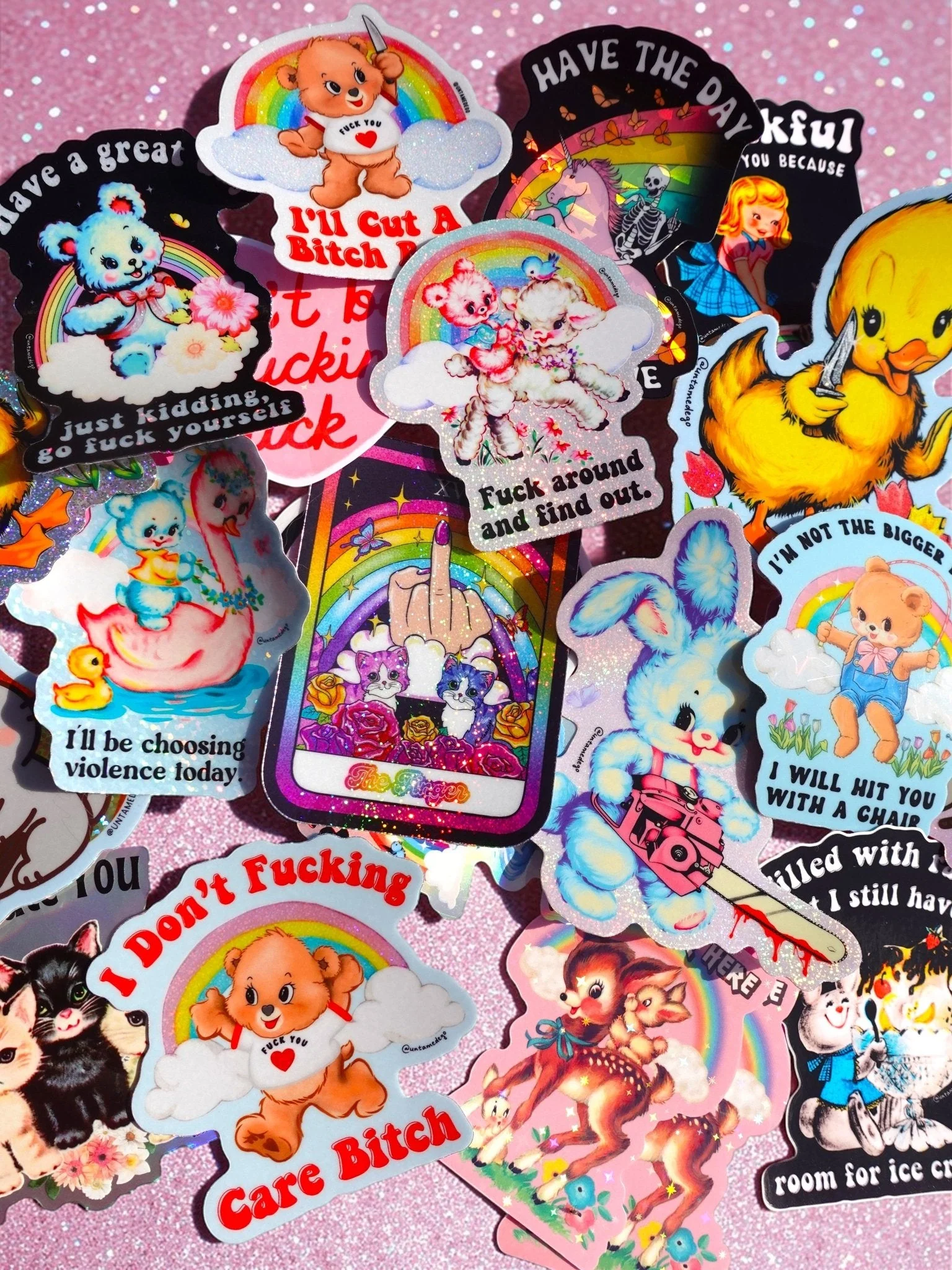 Mystery Unhinged Cute Sticker Pack - Image 2