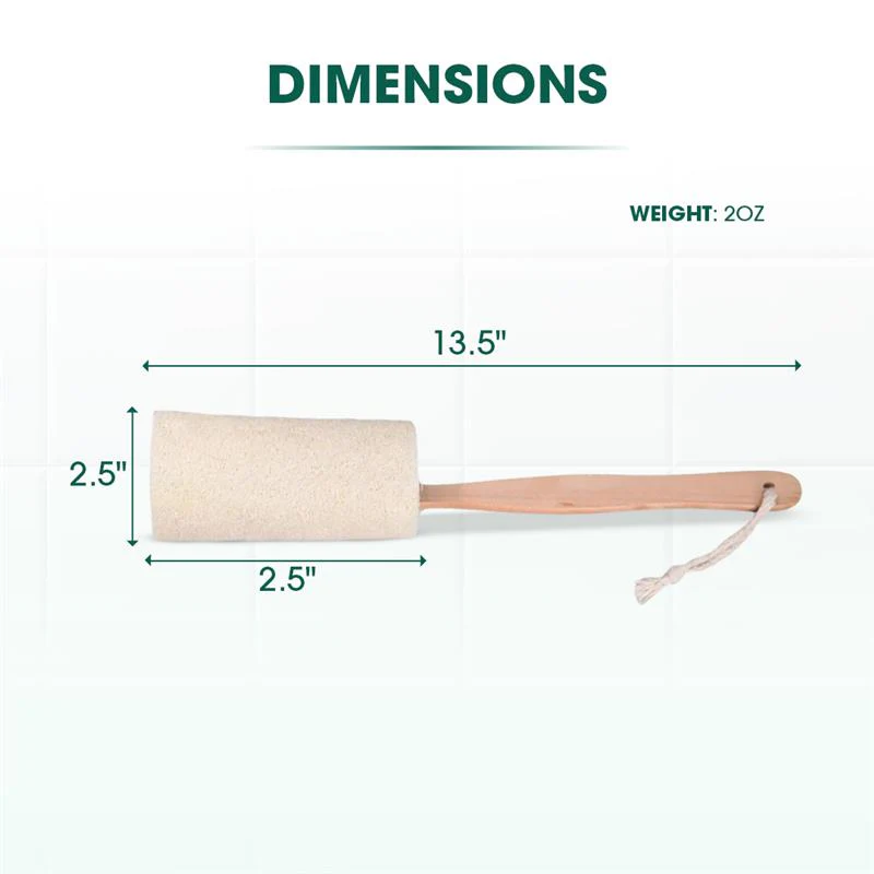 Natural Loofah Bath Brush w/Long Handle. - Image 6