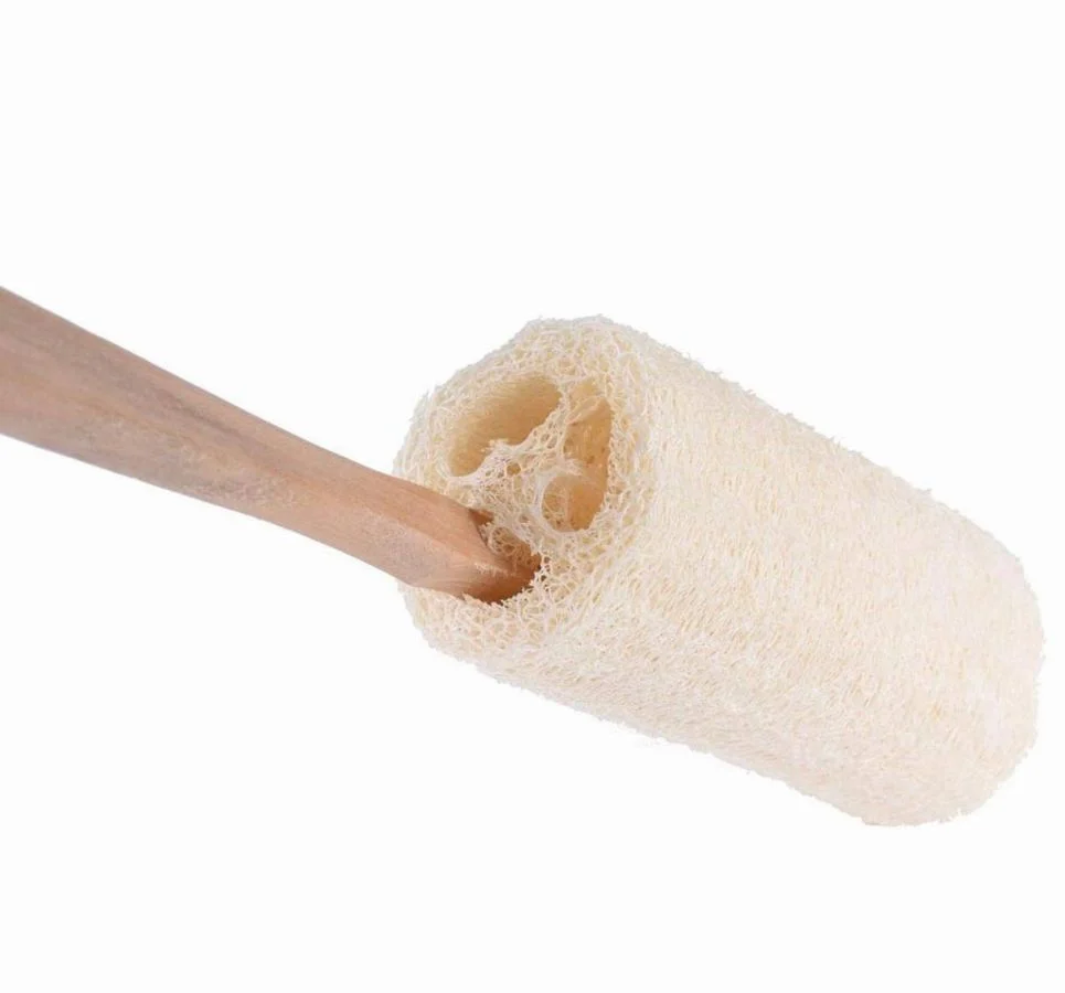 Natural Loofah Bath Brush w/Long Handle. - Image 9