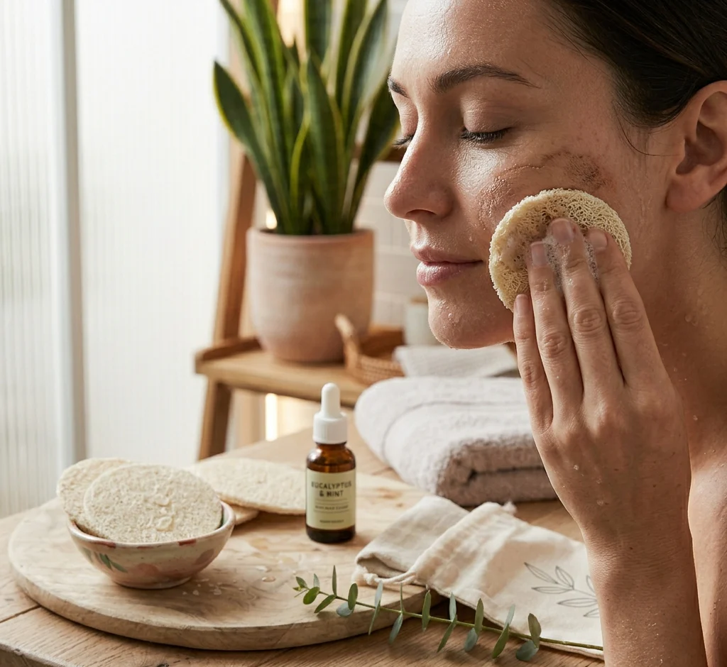 Natural Loofah Pads 5-pcs - Image 2