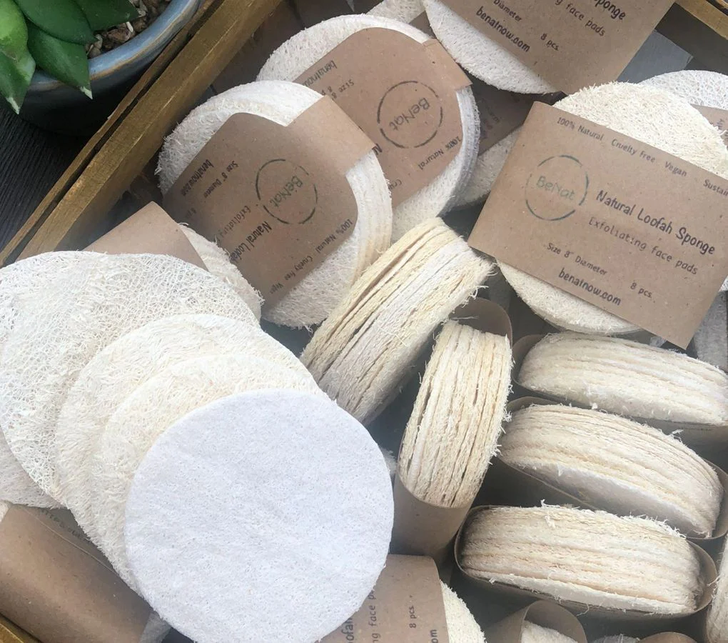 Natural Loofah Pads 5-pcs - Image 7