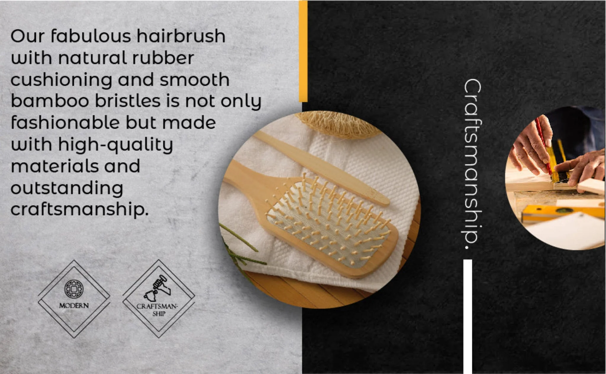 Natural Wooden Detangling Hair Brush - Image 5
