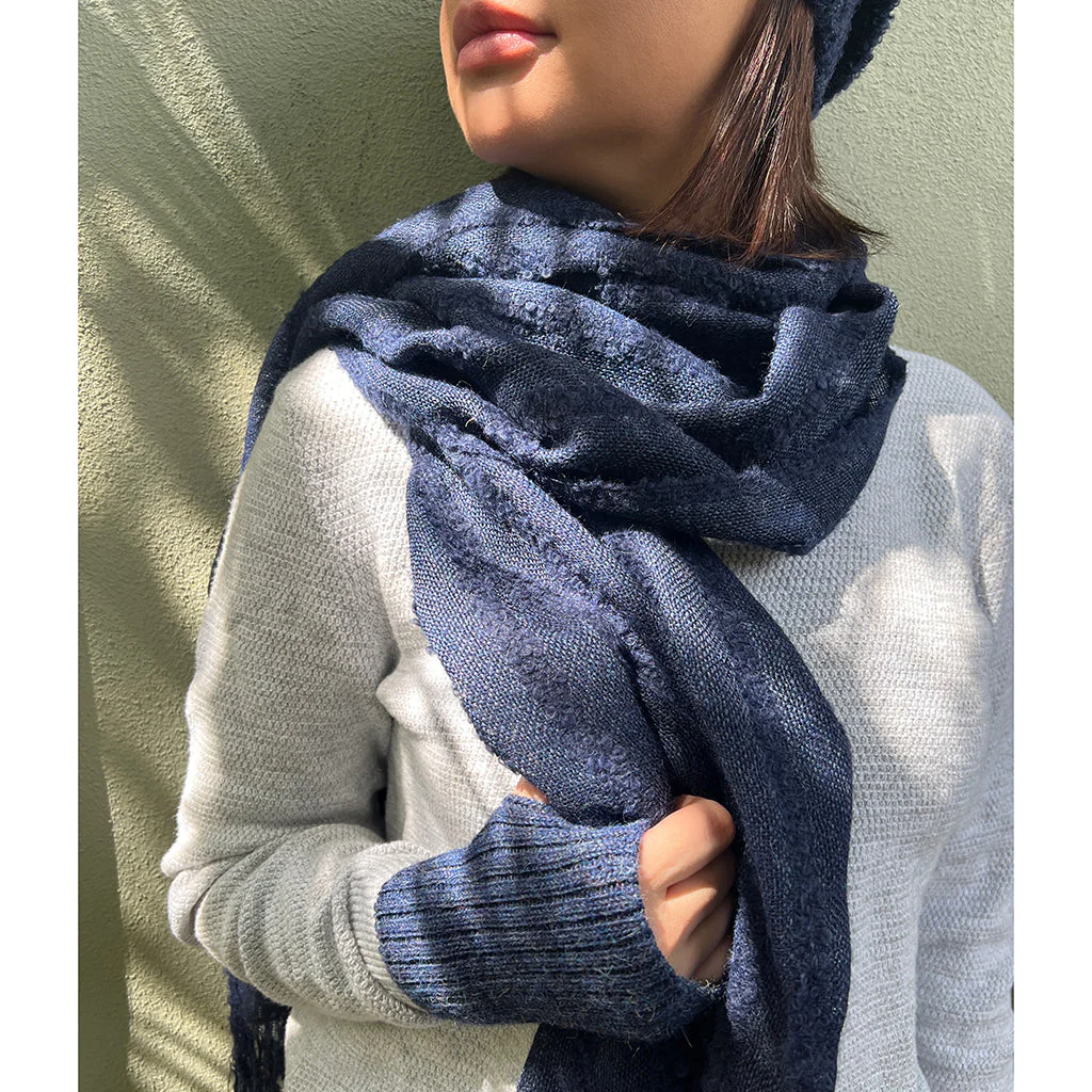 Navy Minimalist Alpaca Gloves - Image 2