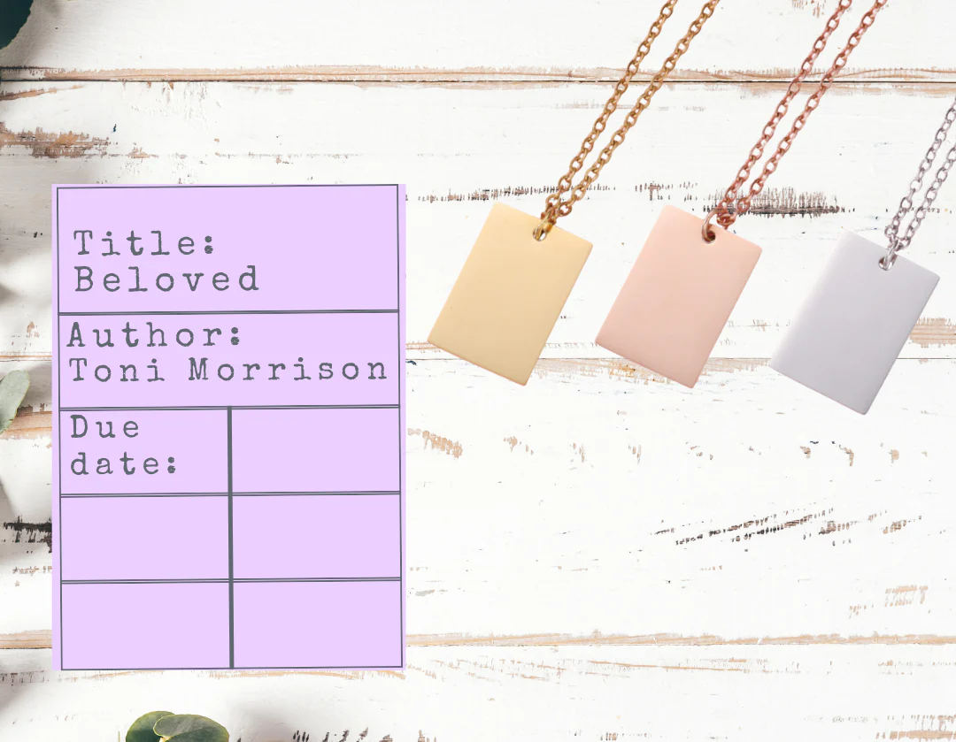 Banned Books Necklace | Library Card Charm | Book Lover Gift for Readers - Image 10