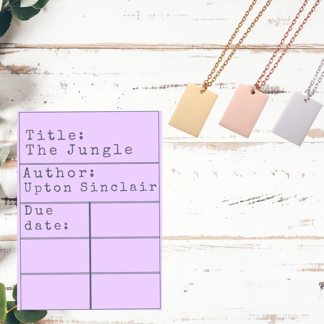 Banned Books Necklace | Library Card Charm | Book Lover Gift for Readers - Image 11