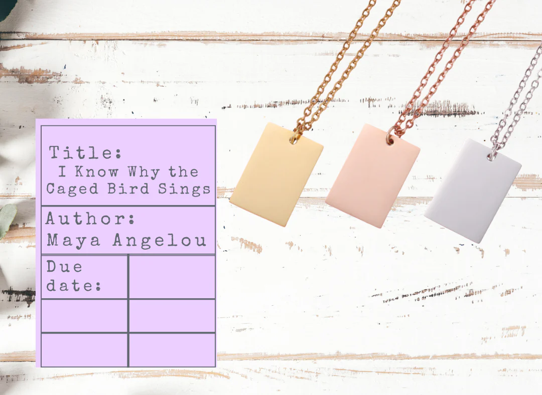 Banned Books Necklace | Library Card Charm | Book Lover Gift for Readers - Image 9