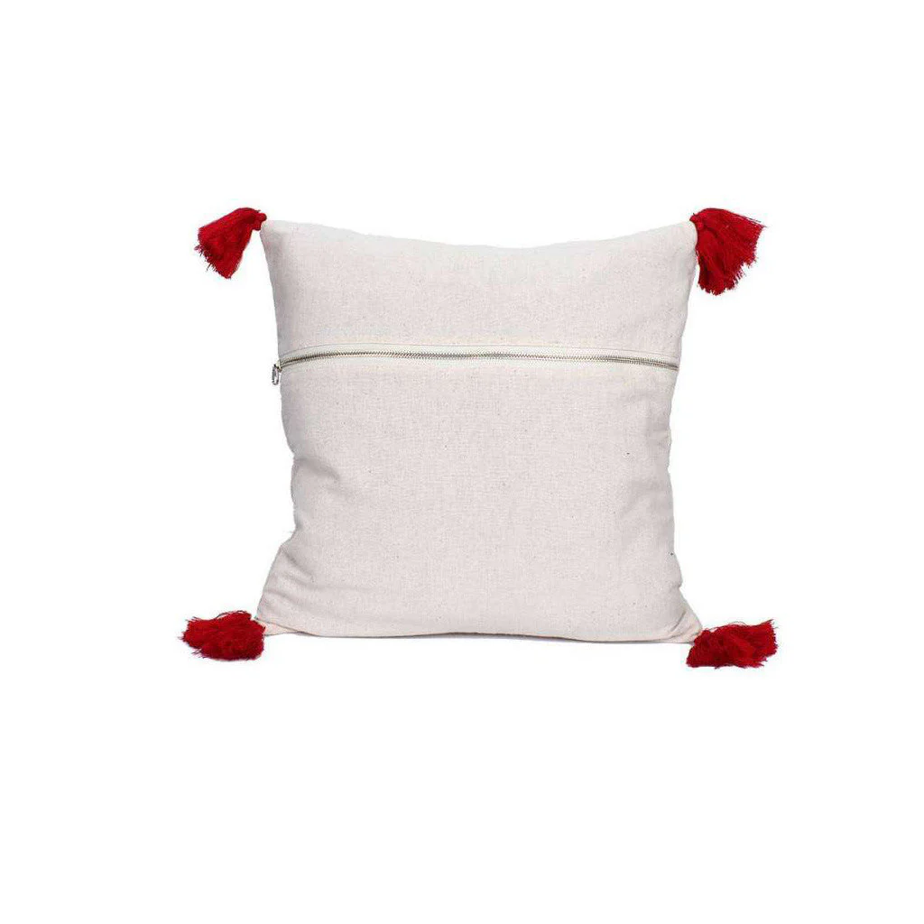 Needlepoint Tassel Pillow Cover - Image 3