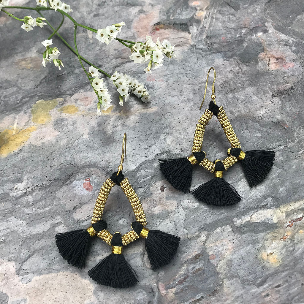 Nira Fringe Earrings - Image 2