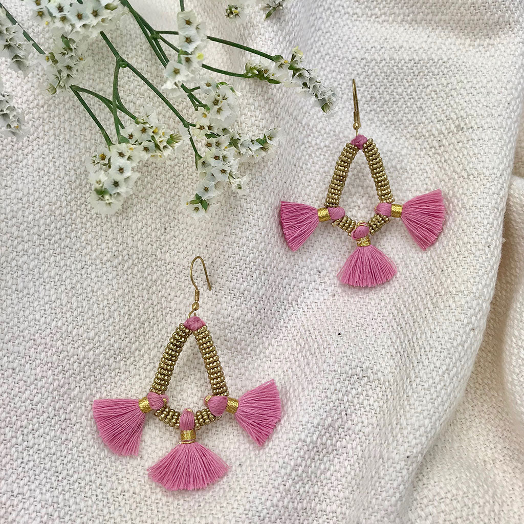 Nira Fringe Earrings - Image 3