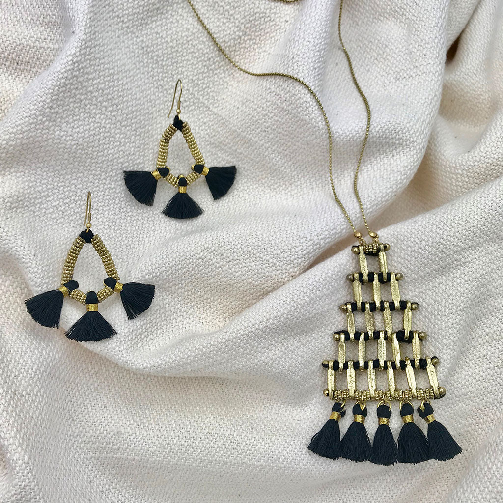 Nira Fringe Earrings - Image 6