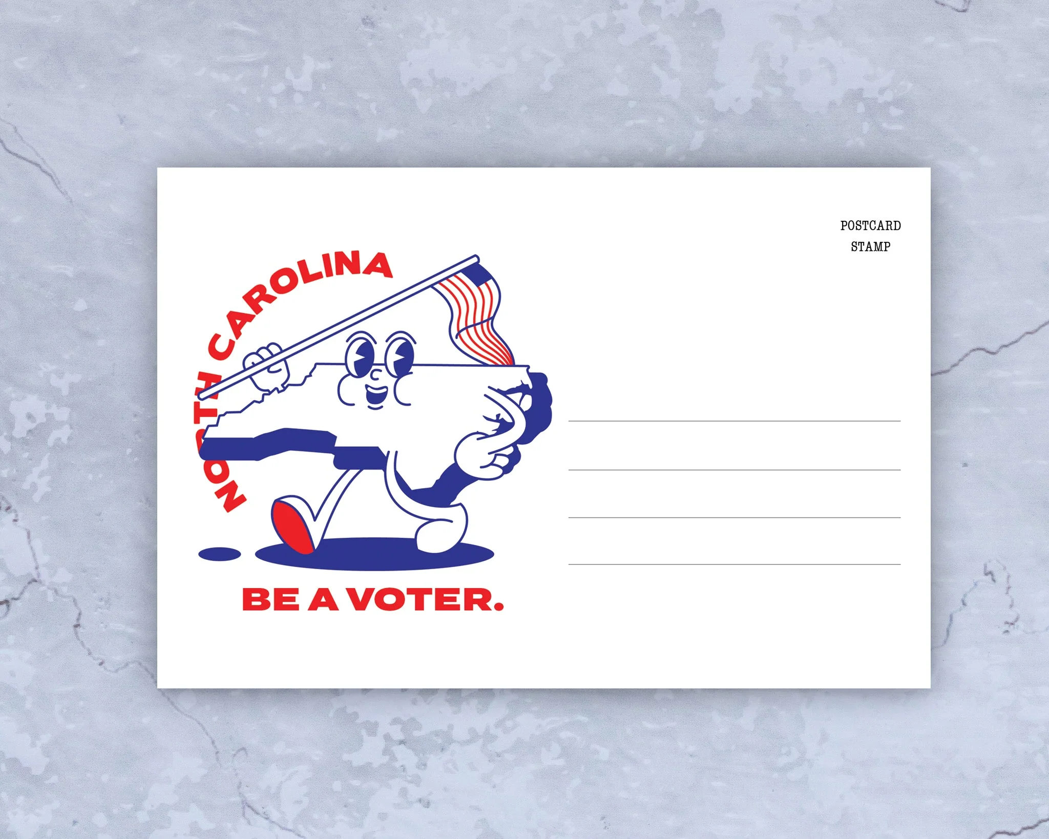 North Carolina Voter Postcards - Blank 4x6 Voter Postcards - Image 2