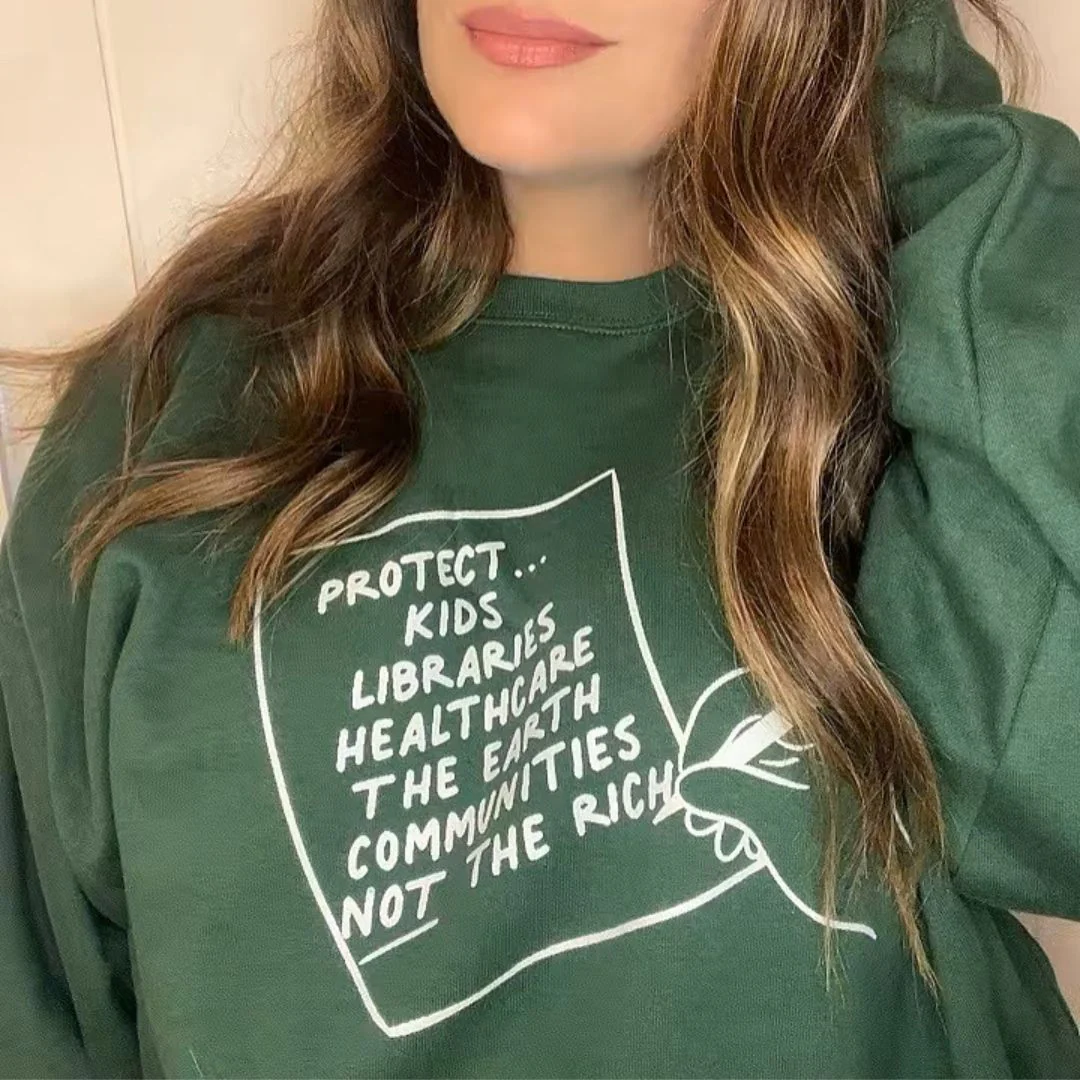 Not The Rich Crewneck Sweatshirt - Image 2