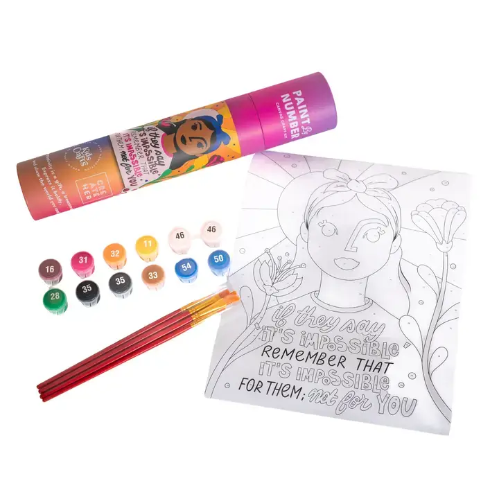 Nothing Is Impossible DIY Paint By Numbers Art Kit - Image 2