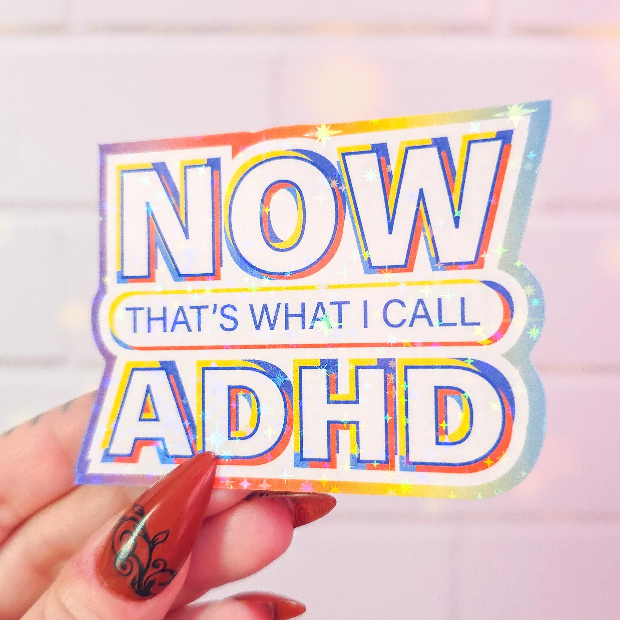 NOW that's what I call ADHD sticker, 3.1 x 2.2 in. - Image 3