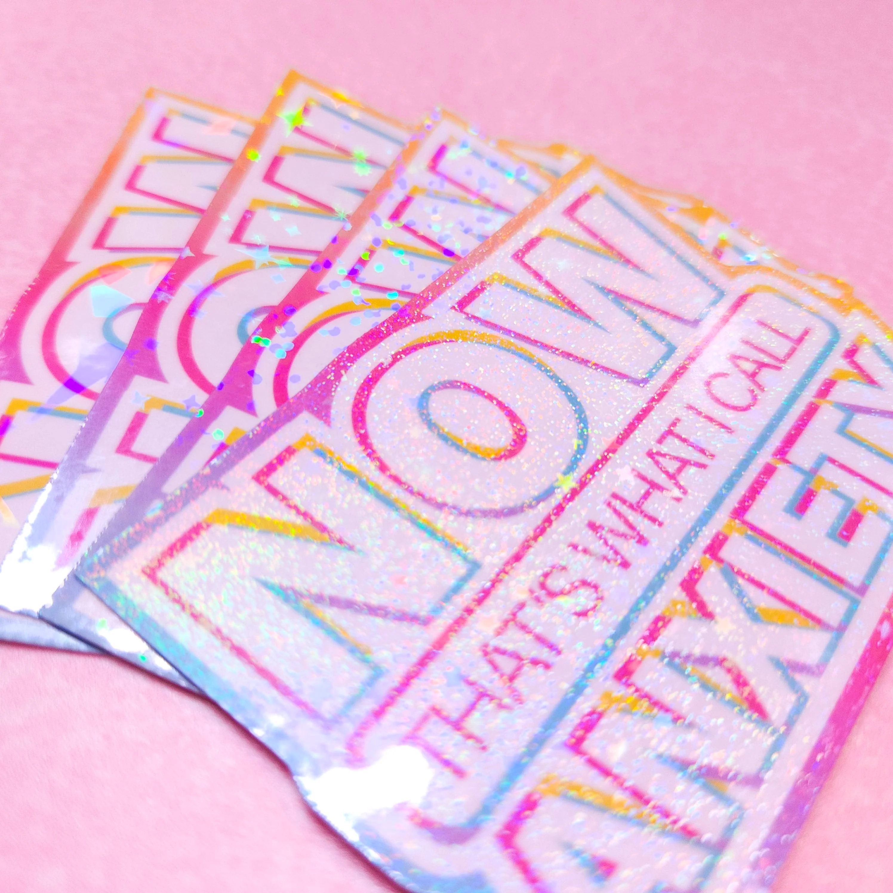 NOW That's What I Call Anxiety - Holographic Sticker, 3x2.25 in. - Image 7