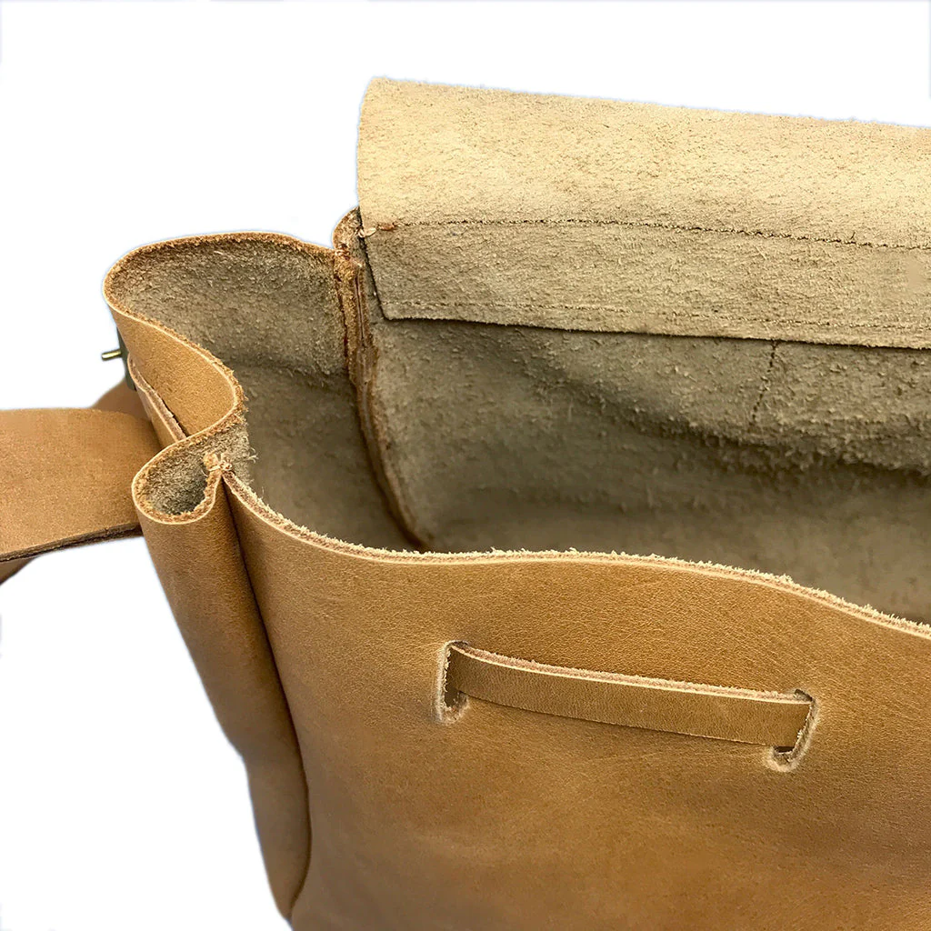 Nubuck Leather Bucket Bag - Image 4