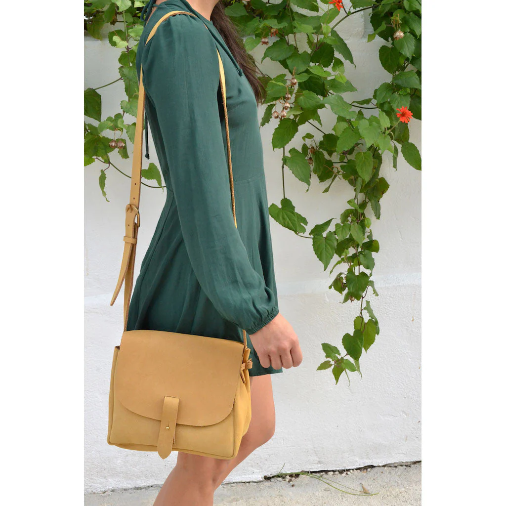 Nubuck Leather Bucket Bag - Image 5
