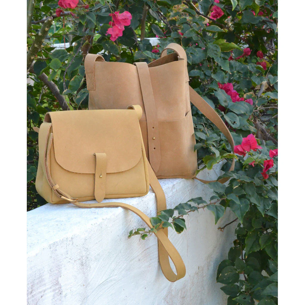 Nubuck Leather Bucket Bag - Image 6