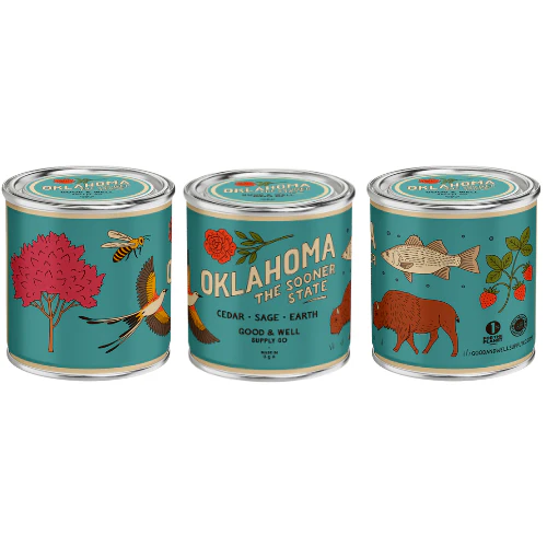 Oklahoma State Candle - Image 2