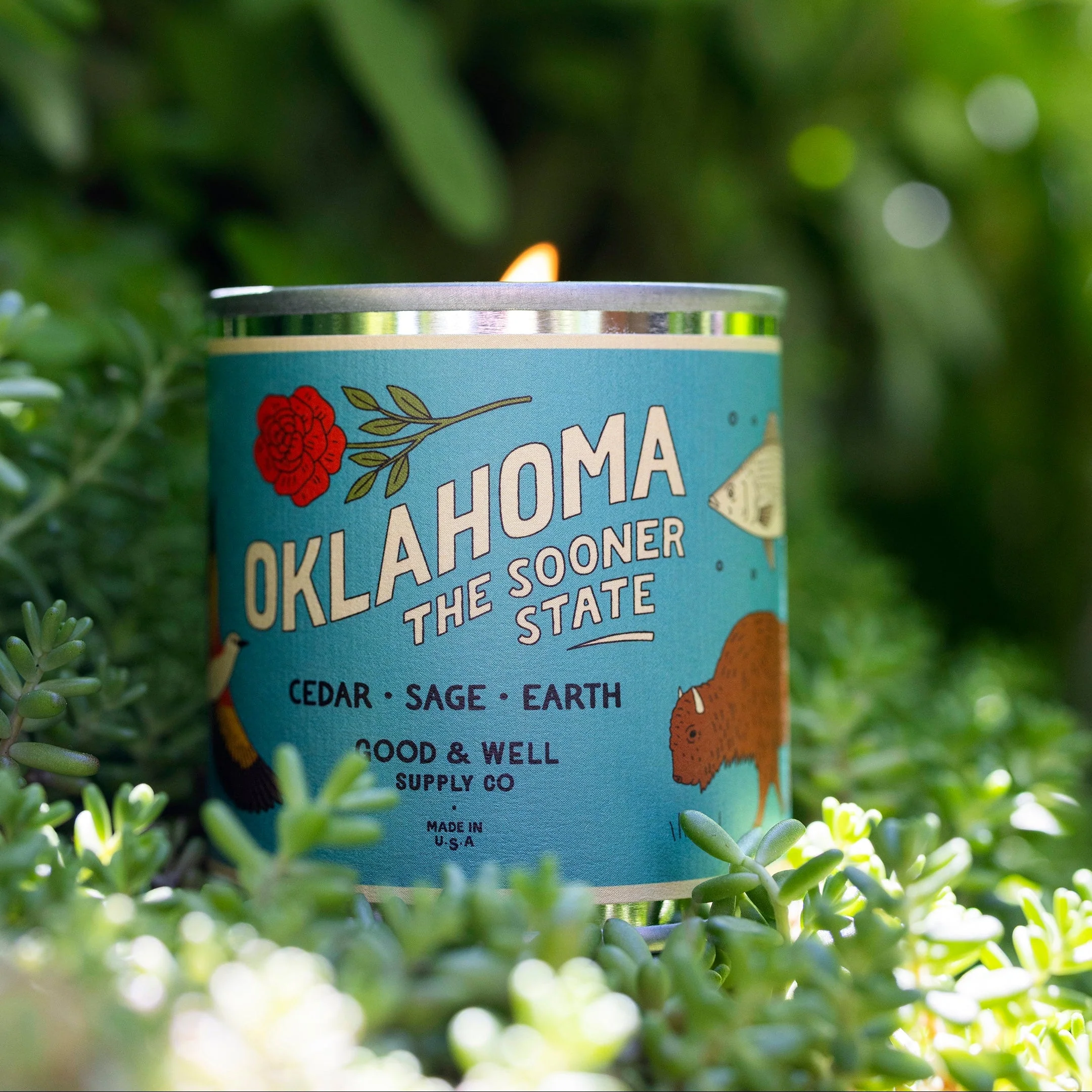Oklahoma State Candle - Image 3
