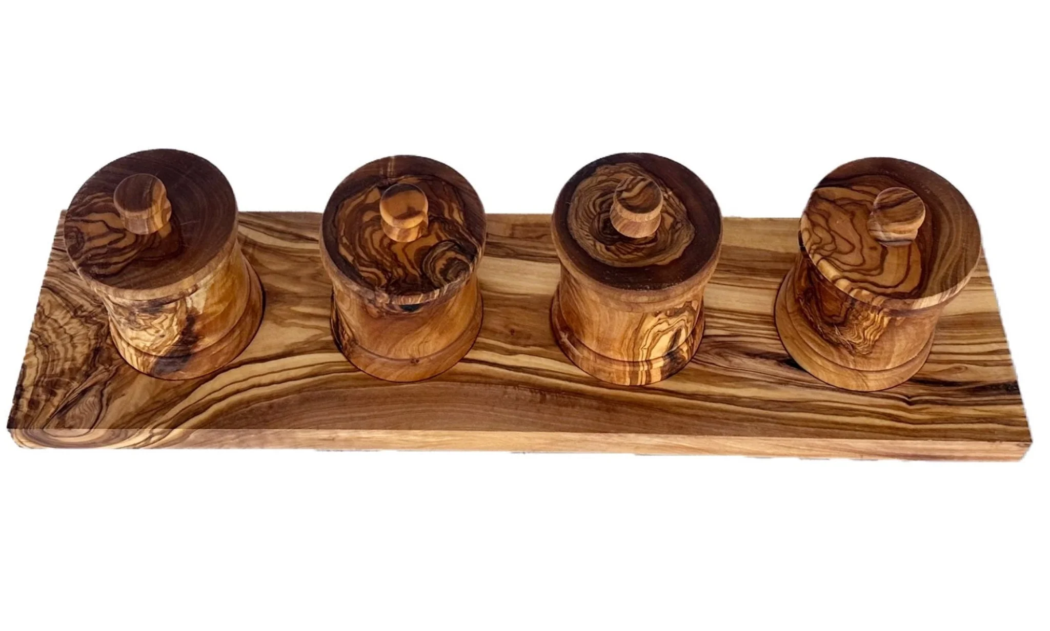 Olive Wood Canister Set - Image 4