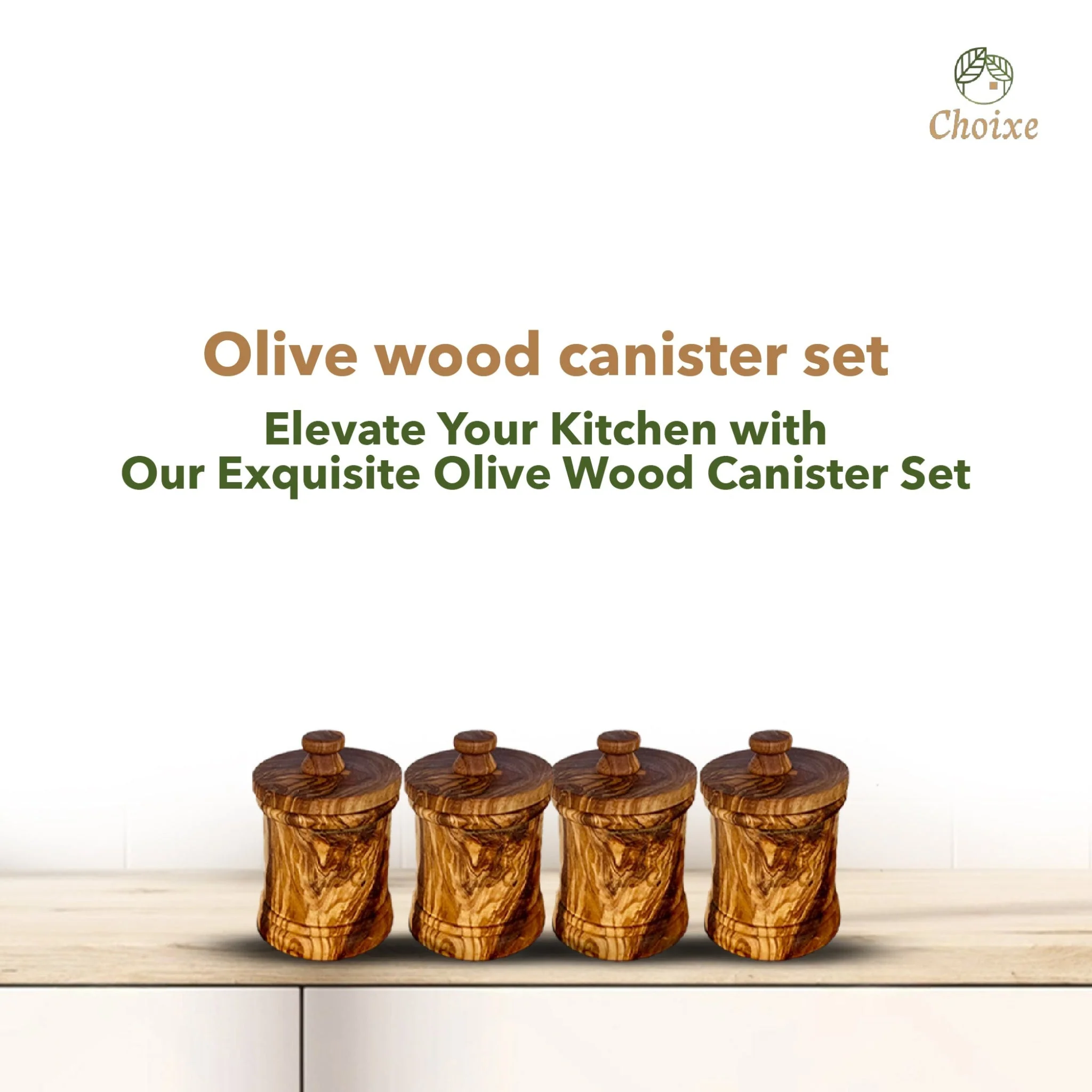 Olive Wood Canister Set - Image 8