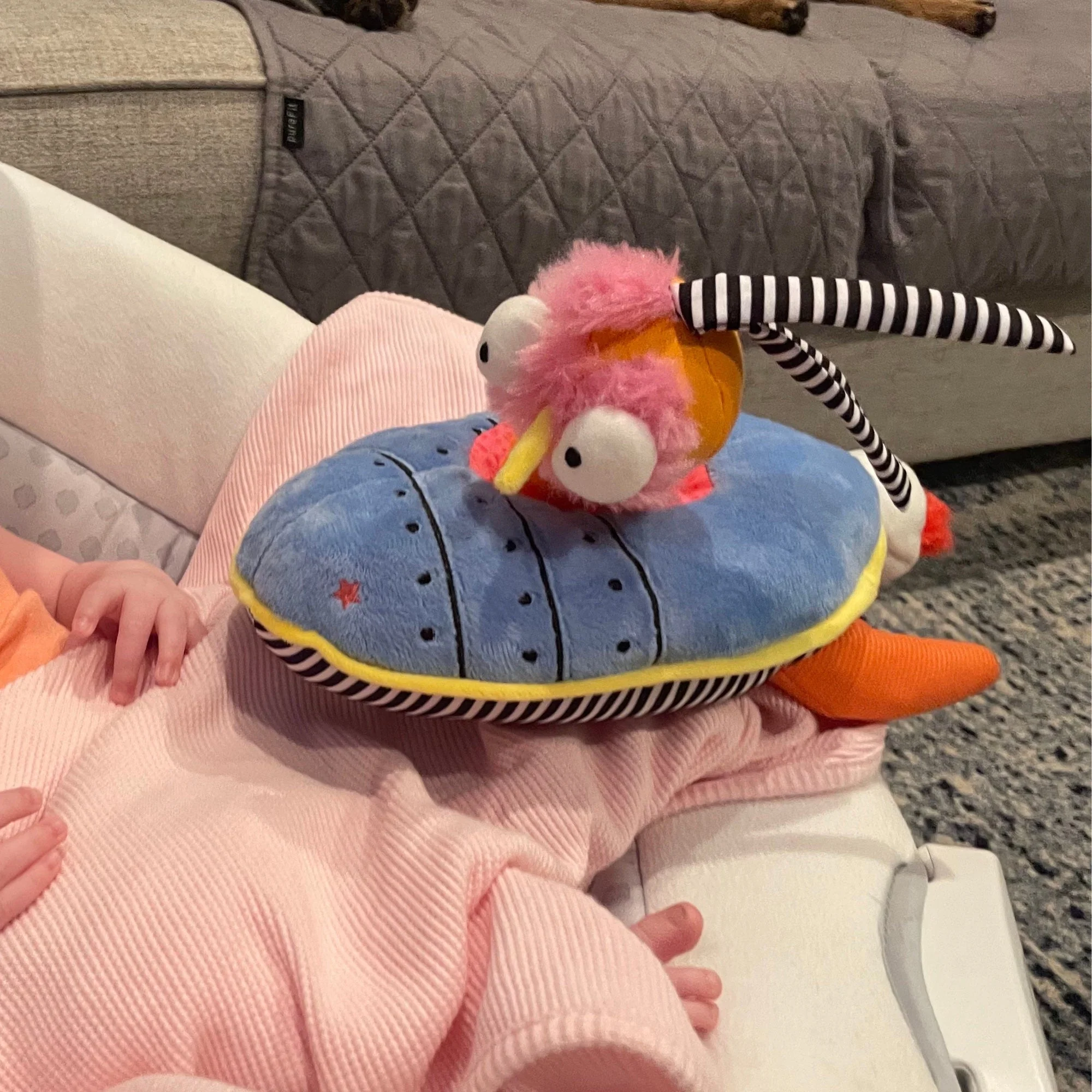 Ollie the Oddball Oddbird Rocket Ship Musical Pull Activity Toy - Image 3