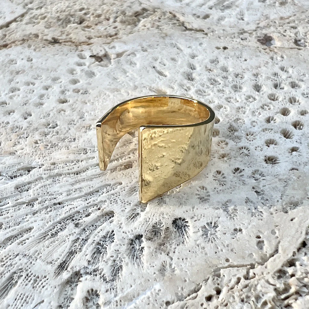 Open Angular Bombshell Ring - Image 2