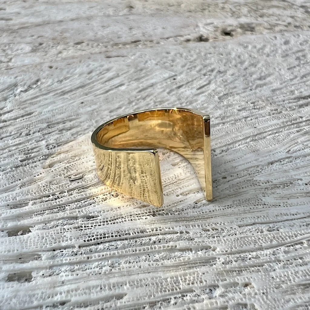 Open Angular Bombshell Ring - Image 3