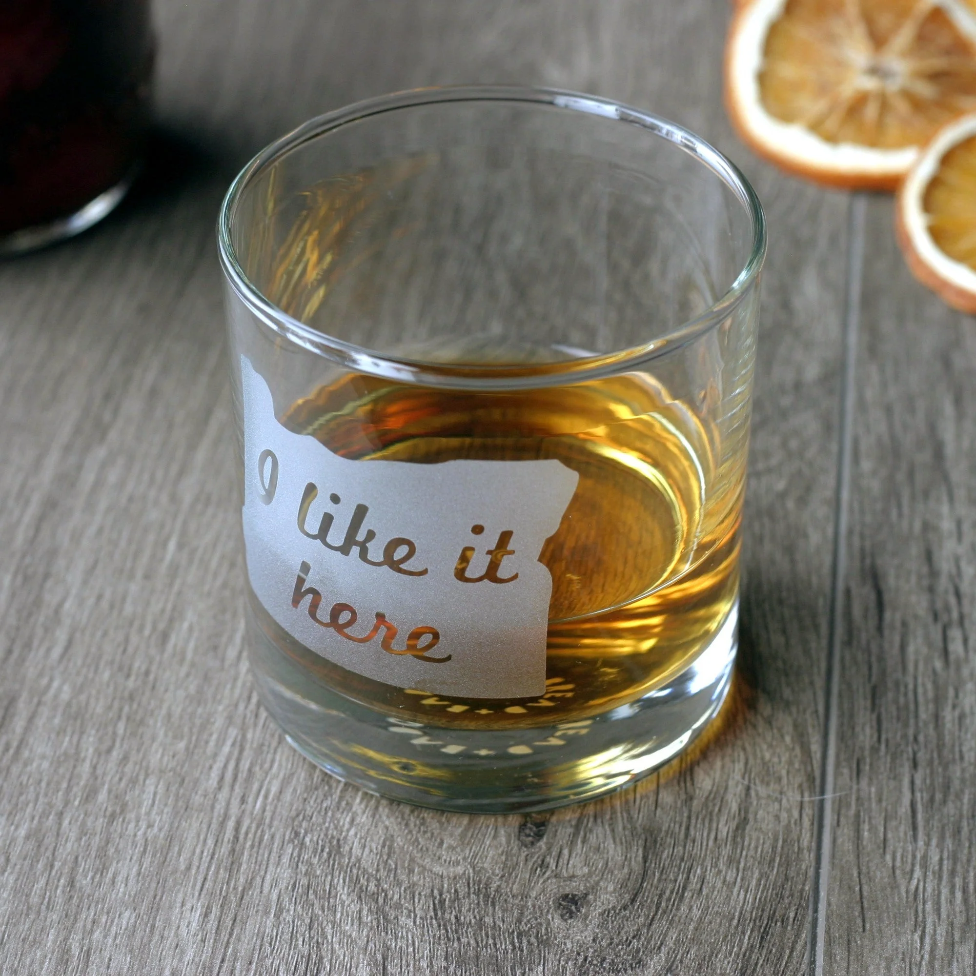 Oregon State Lowball Glass - I Like it Here - cocktail glassware - Image 4