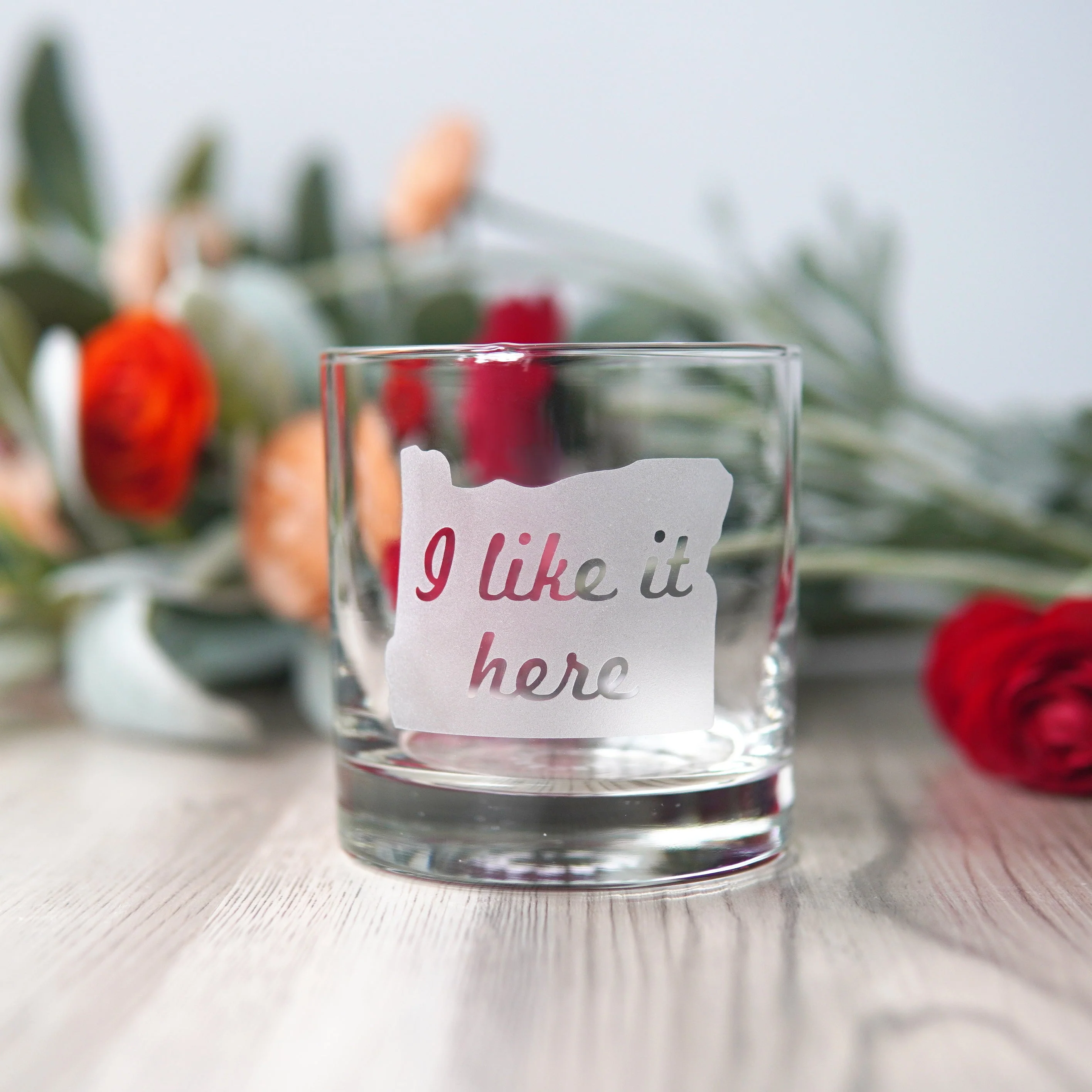 Oregon State Lowball Glass - I Like it Here - cocktail glassware - Image 5