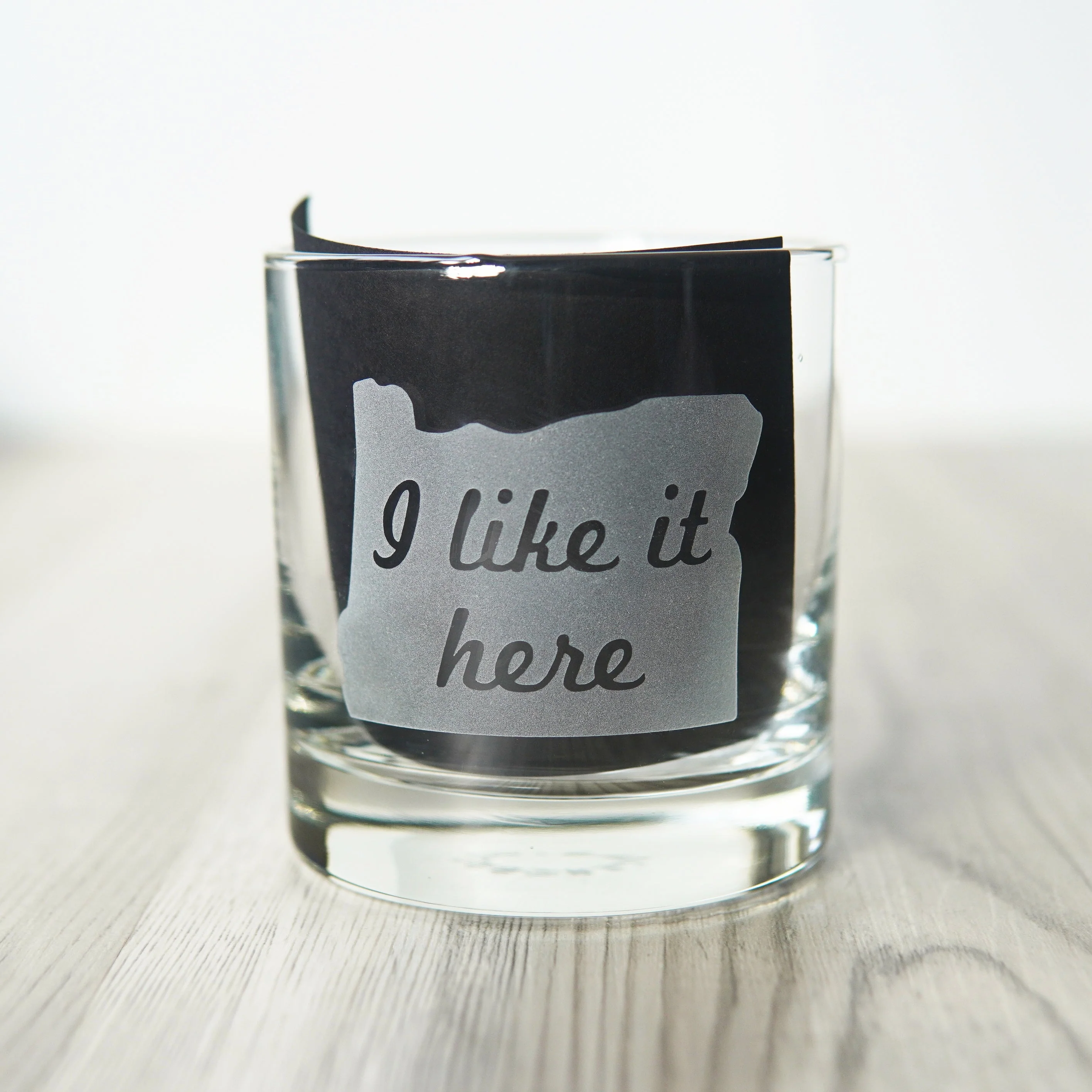 Oregon State Lowball Glass - I Like it Here - cocktail glassware - Image 6