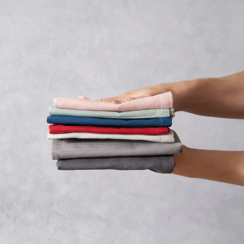 Organic Cotton Tea Towel – Herringbone Weave | Absorbent, Plastic-Free Kitchen Towel - Image 9