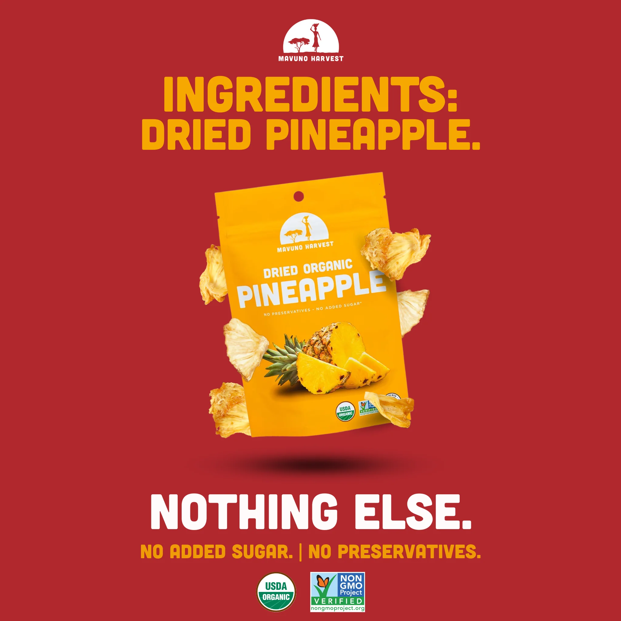 Organic Dried Pineapple - Image 3