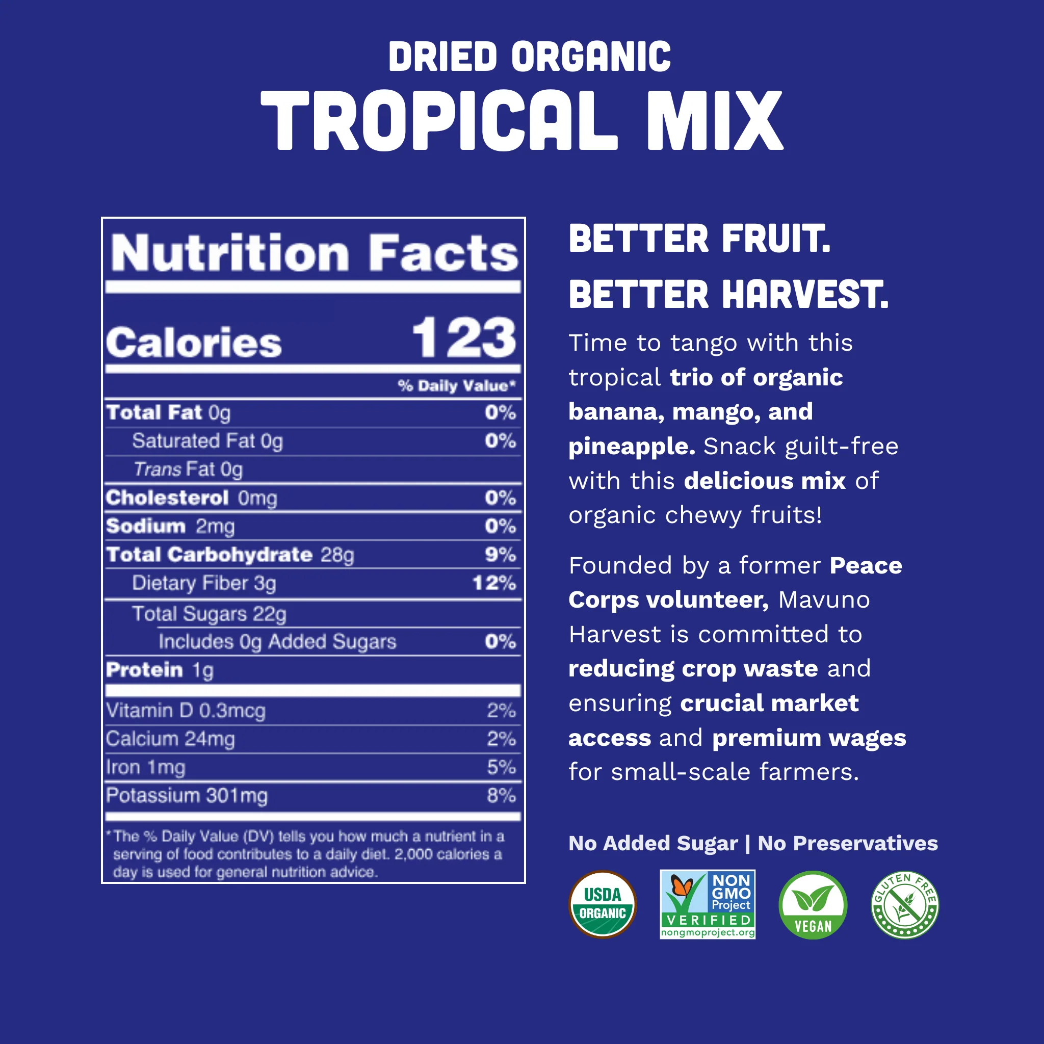 Organic Dried Tropical Mix - Image 2
