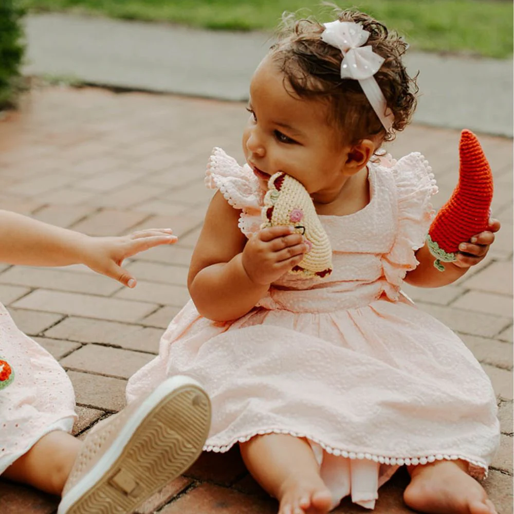 Organic Friendly Plush Taco Rattle Toy - Image 2