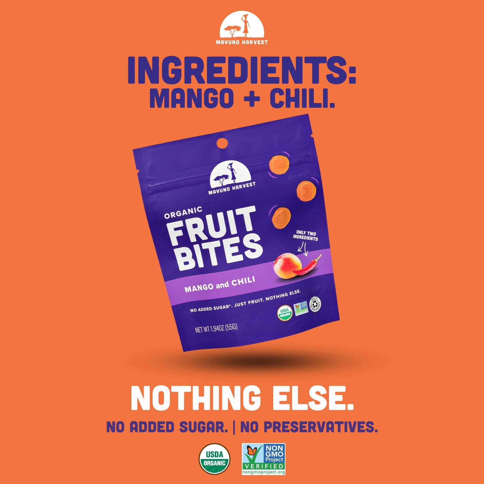 Organic Fruit Bites: Mango & Chili - Image 3