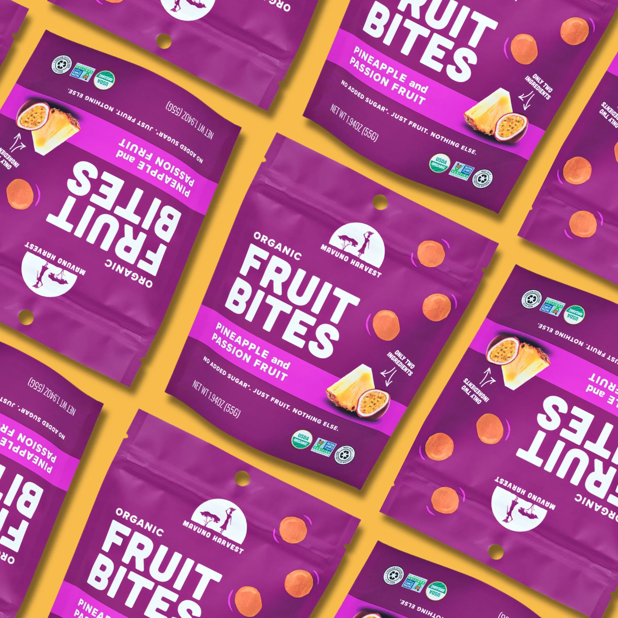 Organic Fruit Bites: Pineapple & Passionfruit - Image 4
