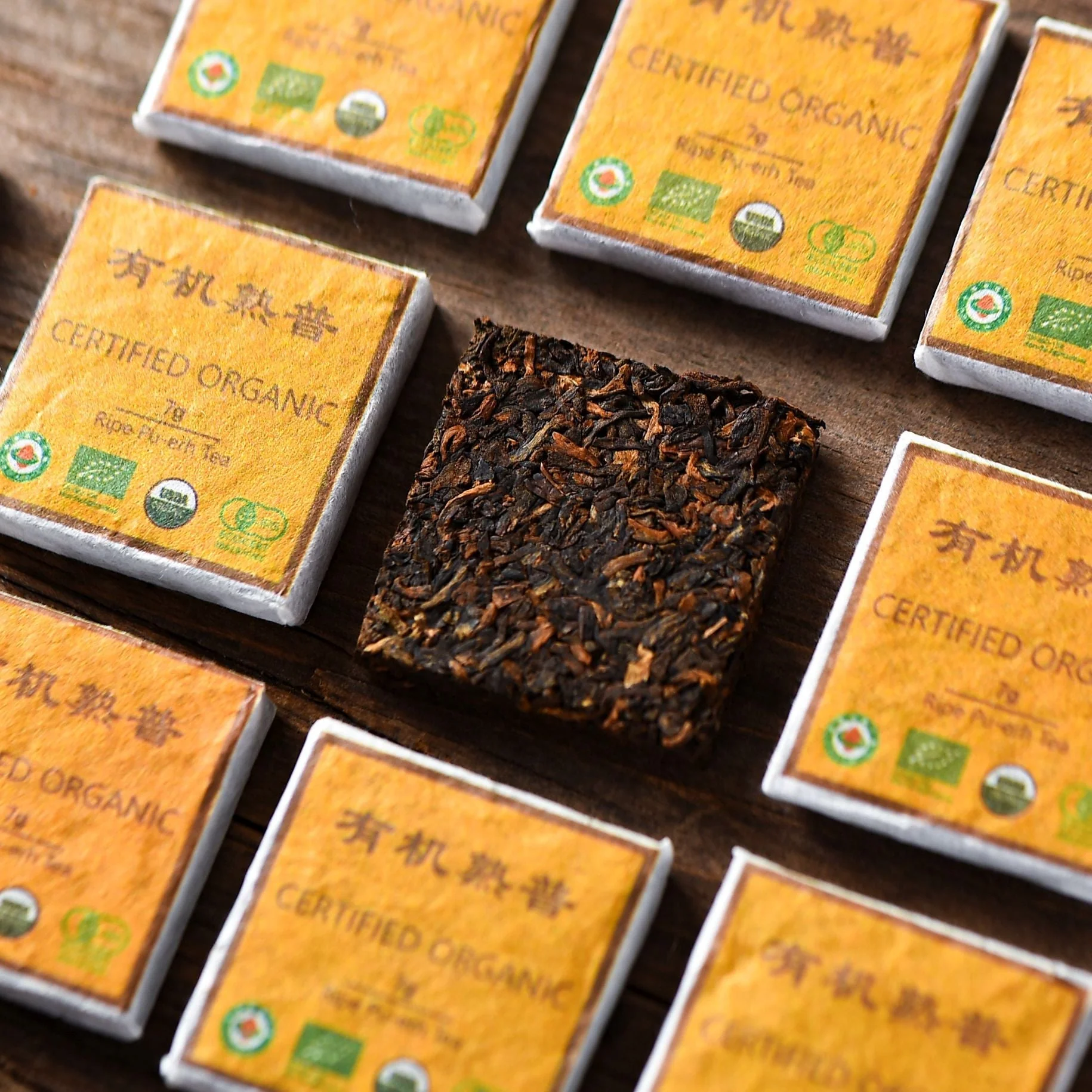 Organic Pu-erh Ripe Mini Bricks - Image 2