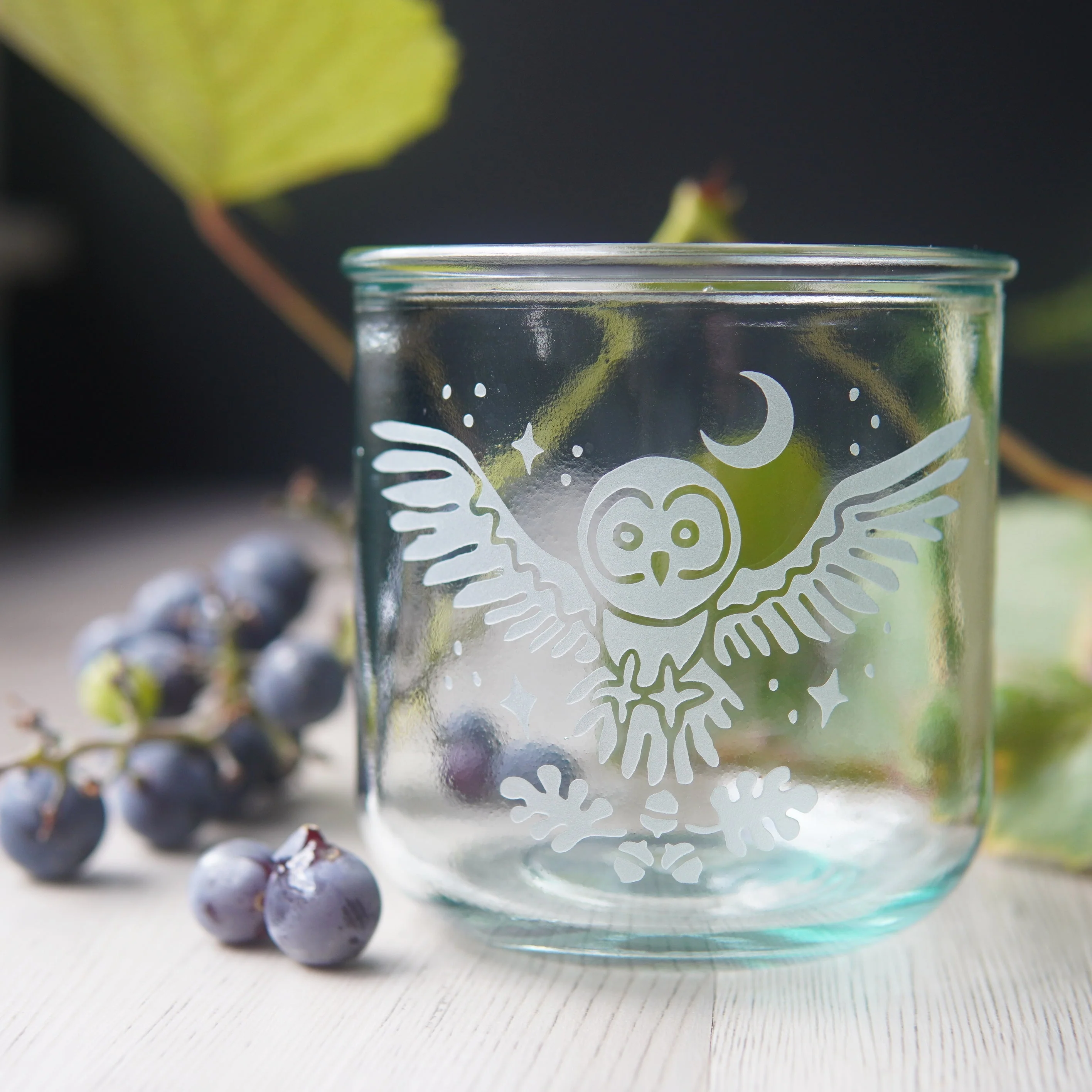 Owl + Oak Rustic Recycled Glass Candle Cup - Image 4