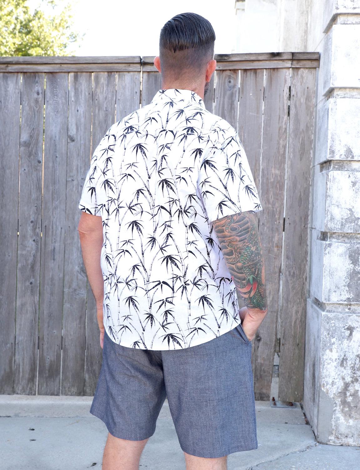 Palm Paradise Organic Cotton Men's Button Down Shirt - Image 4