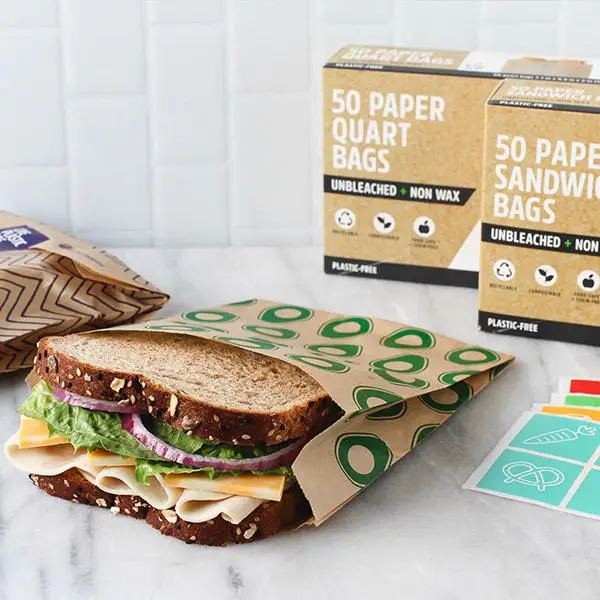 Paper Sandwich Bags (50-Pack) – Compostable, Plastic-Free & Food Safe - Image 6