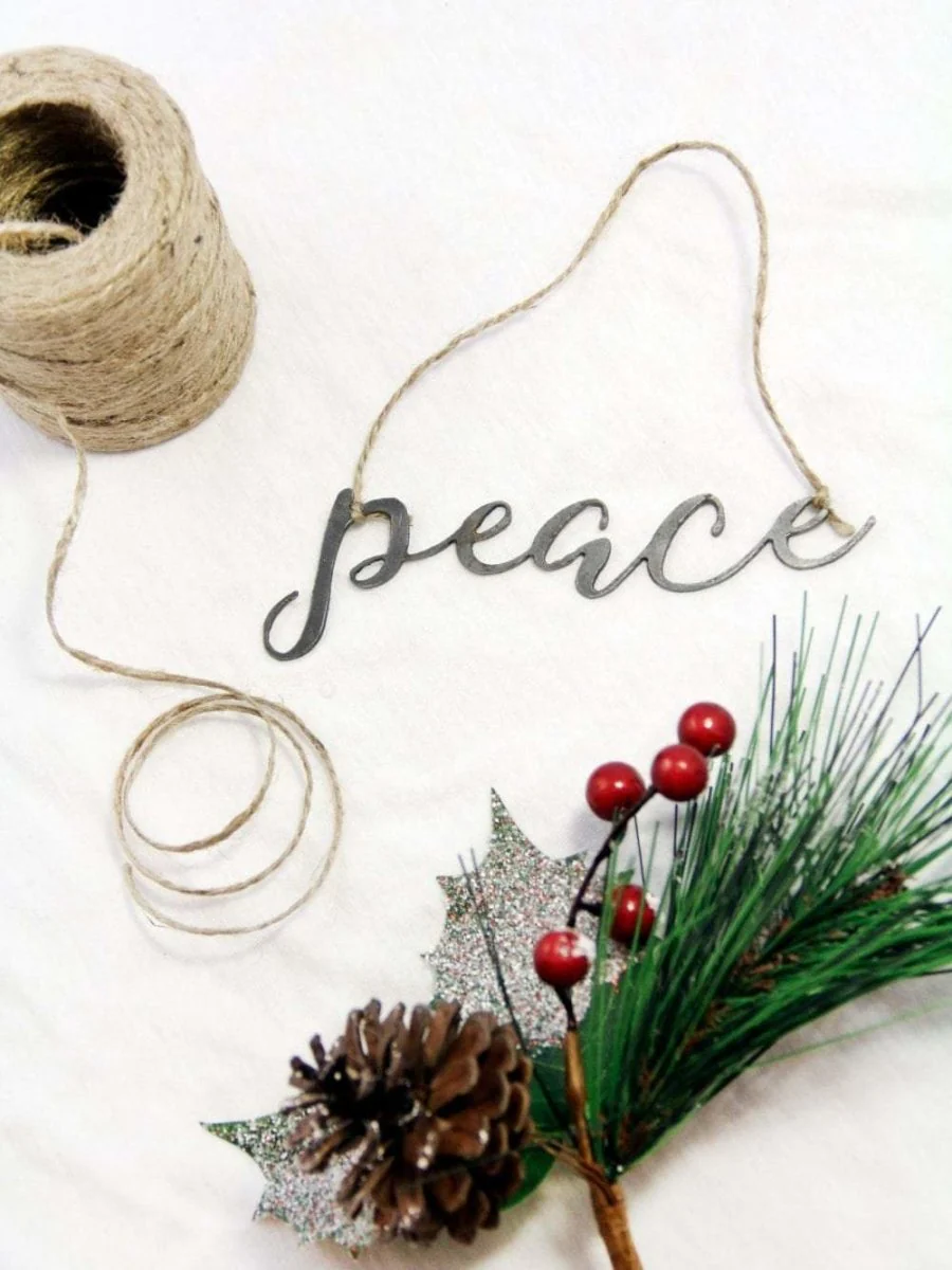 Peace Christmas Ornament - Image 4