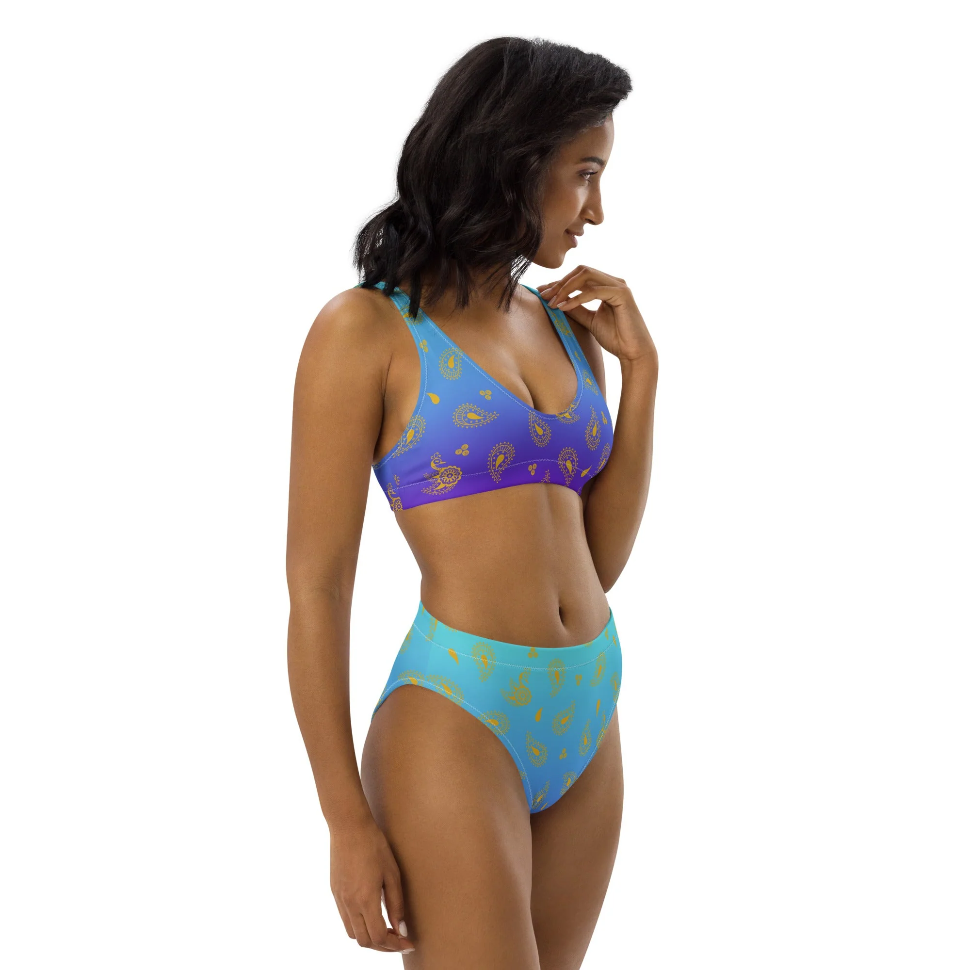 Peacock Henna Bikini - Elegance Meets Effortless Comfort - Image 3