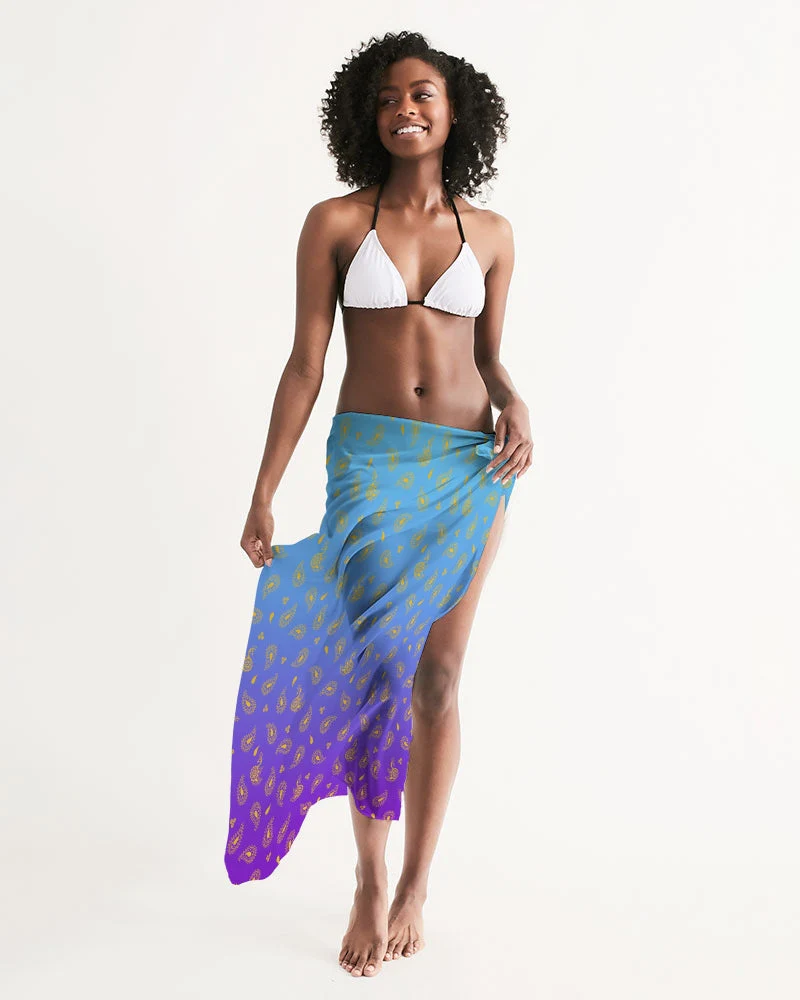 Peacock Henna Women's Swim Cover - Image 5